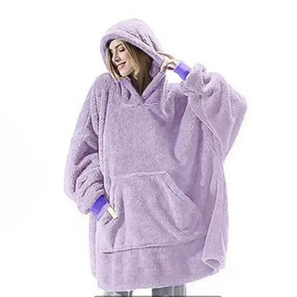 Großer Flanell Hoodie für Herren Damen