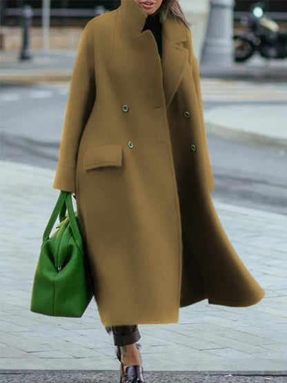 Elegante Damenwinterjacke mit Doppelknöpfen