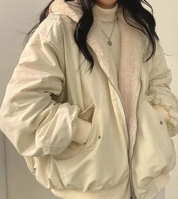 Damen Winterjacke Langärmlig Wärme
