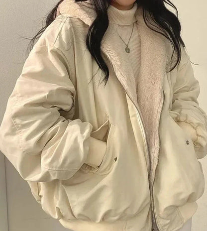 Damen Winterjacke Langärmlig Wärme