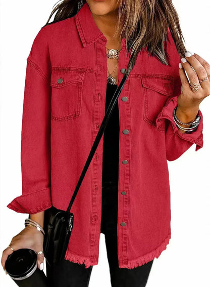 Modisches Denim-Jackett Damen