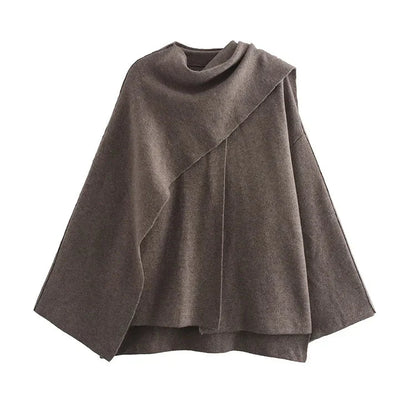 Stylischer Asymmetrischer Mantel Damen