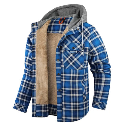 Warmes Karohemd Jacke Herren