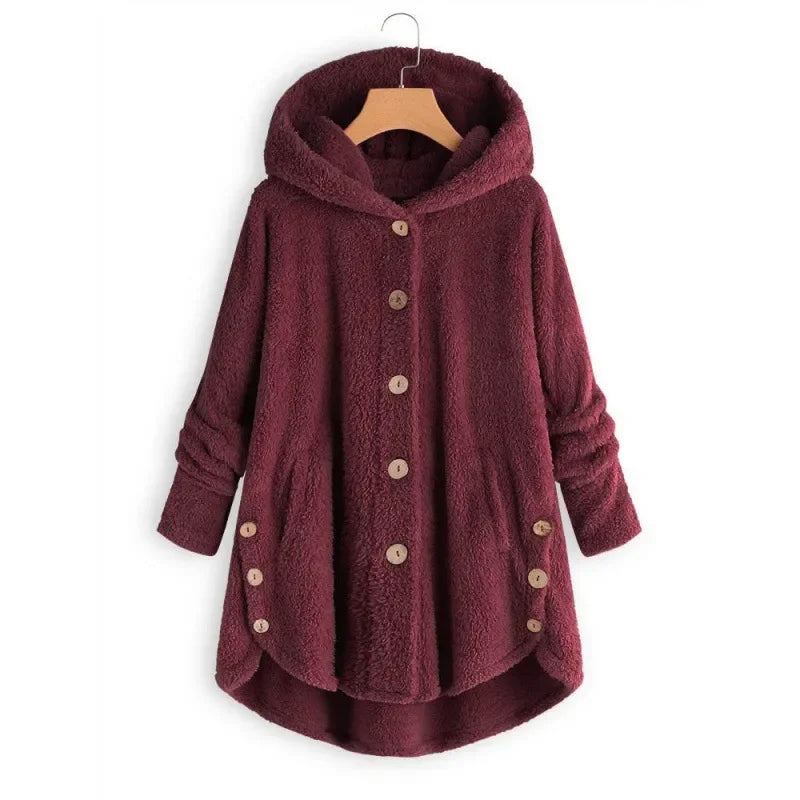 Frauen Fleecejacke Mit Kapuze