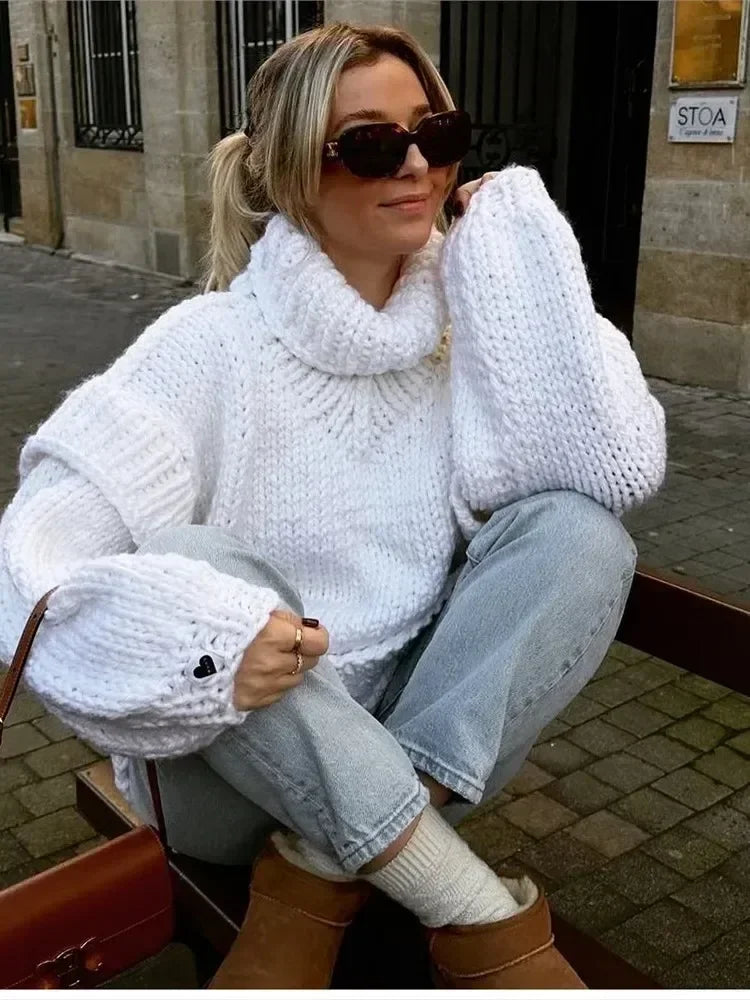 Weiche Strickjacke Kuschelpullover Damen