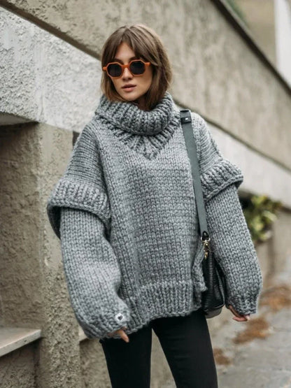 Weiche Strickjacke Kuschelpullover Damen