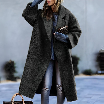 Eleganter Damenmantel Vintage Stil
