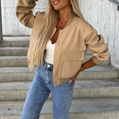 Moderne Damenjacke Bomber Style - IdealeKleiden