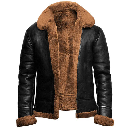 Echtleder Lederjacke Herren Stilvoll Klassisch