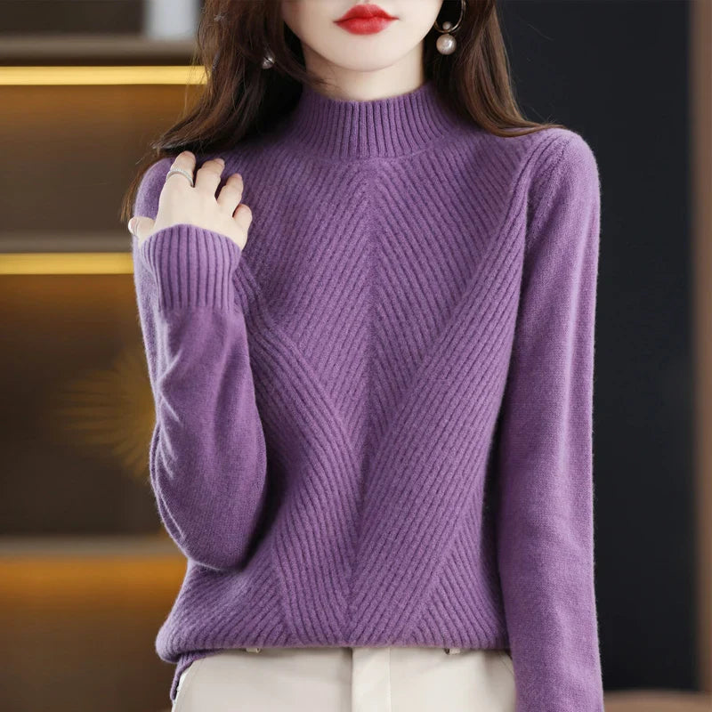 Strickpullover Rundhals Warm Winter