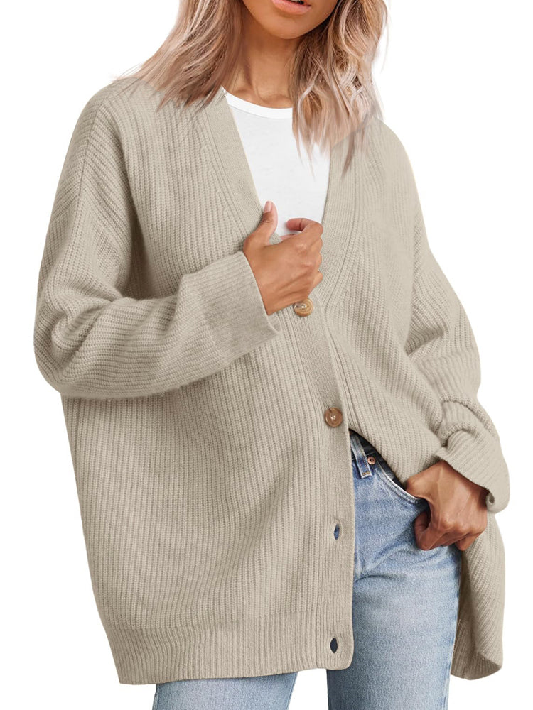Herbstweste Frauen Gemütlich Gestrickt
