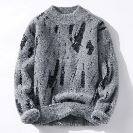 Herren Strickpullover Klassisch Ribbmuster