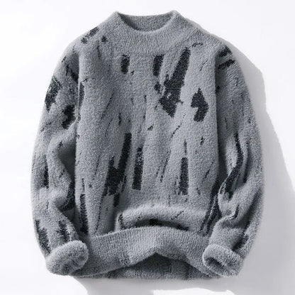 Herren Strickpullover Klassisch Ribbmuster
