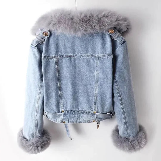 Stylish Denim Jacke Damen Trendy Design - IdealeKleiden