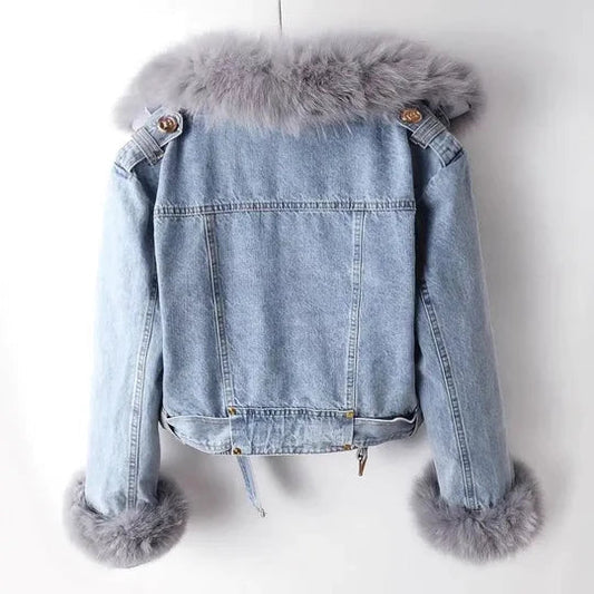 Stylish Denim Jacke Damen Trendy Design - IdealeKleiden