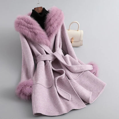 Wintermantel Damen Klassisch Elegent