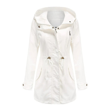 Lange Regenjacke Waterproof Damen