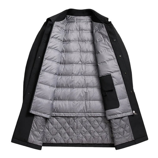 Wasserdichte Winterjacke mit verdecktem Reißverschluss - IdealeKleiden