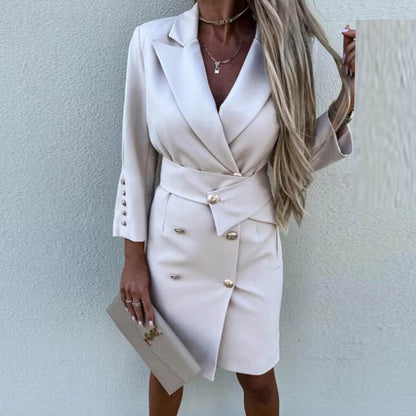 Elegantes Blazer-Kleid Doppelreihig Damen