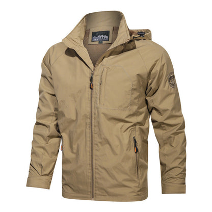 Herren Leichtjacke Sportliche Kapuze