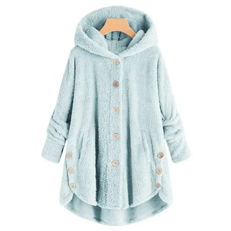 Frauen Fleecejacke Mit Kapuze - IdealeKleiden