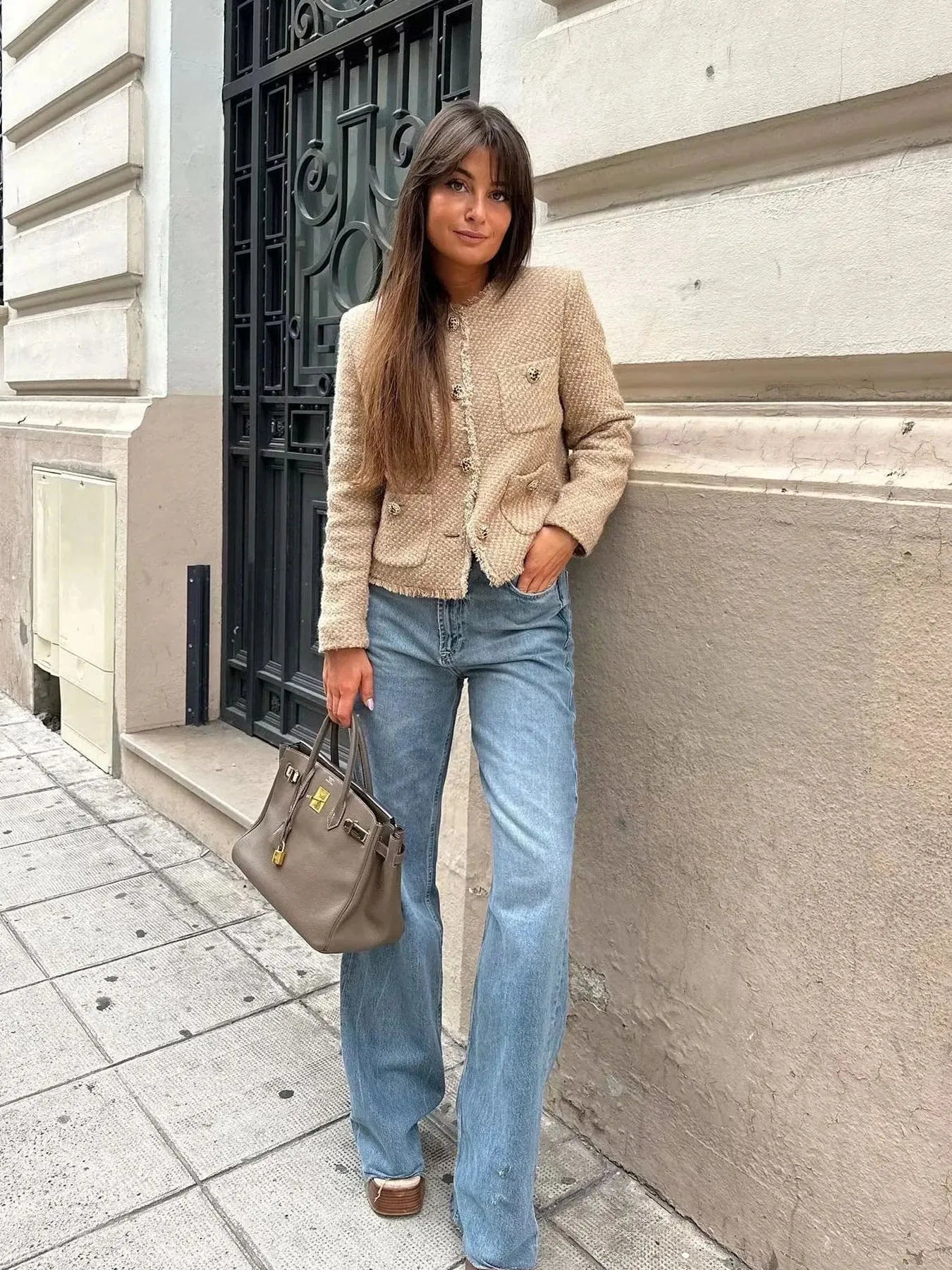 Stilvolle Damenjacke Elegant Schnitt - IdealeKleiden