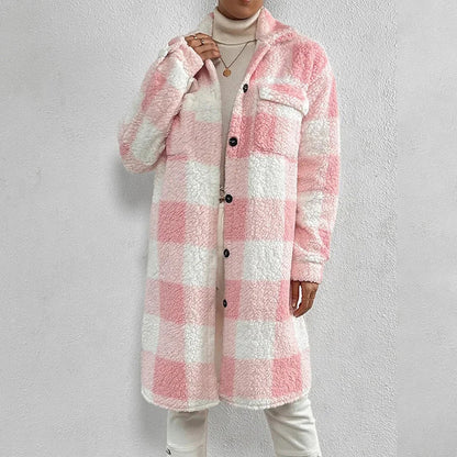 Modische Karojacke Warm Polarfleece