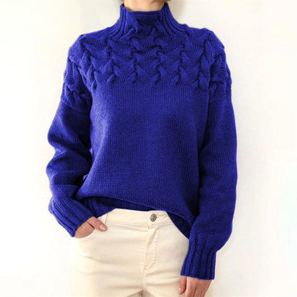 Damen Rollkragenpullover Modern Alle Jahreszeiten