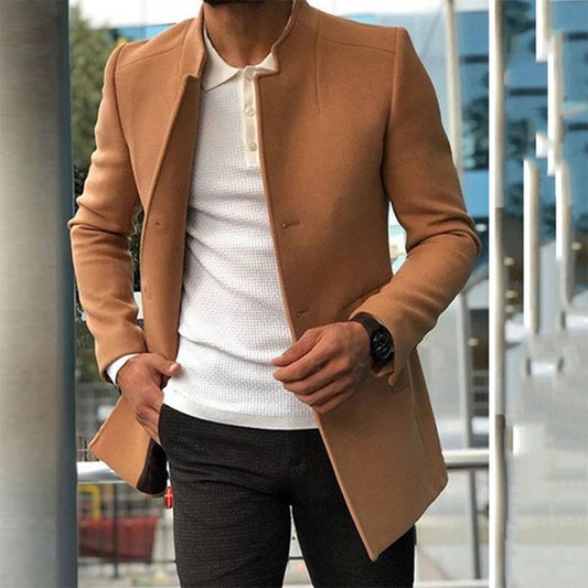 Herren Übergangsjacke Frühling Knöpfe - IdealeKleiden