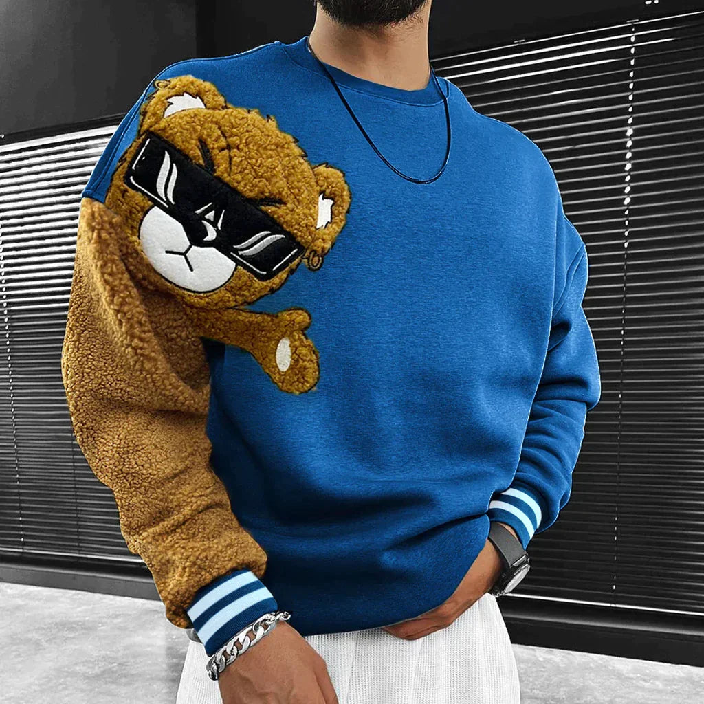 Herren Pullover Teddybär Design