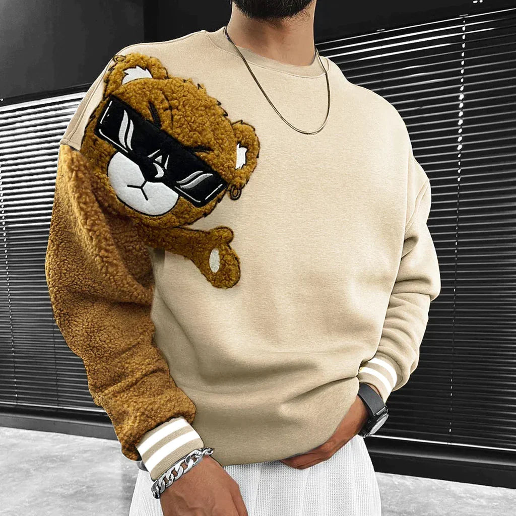 Herren Pullover Teddybär Design