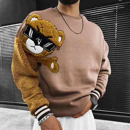 Herren Pullover Teddybär Design