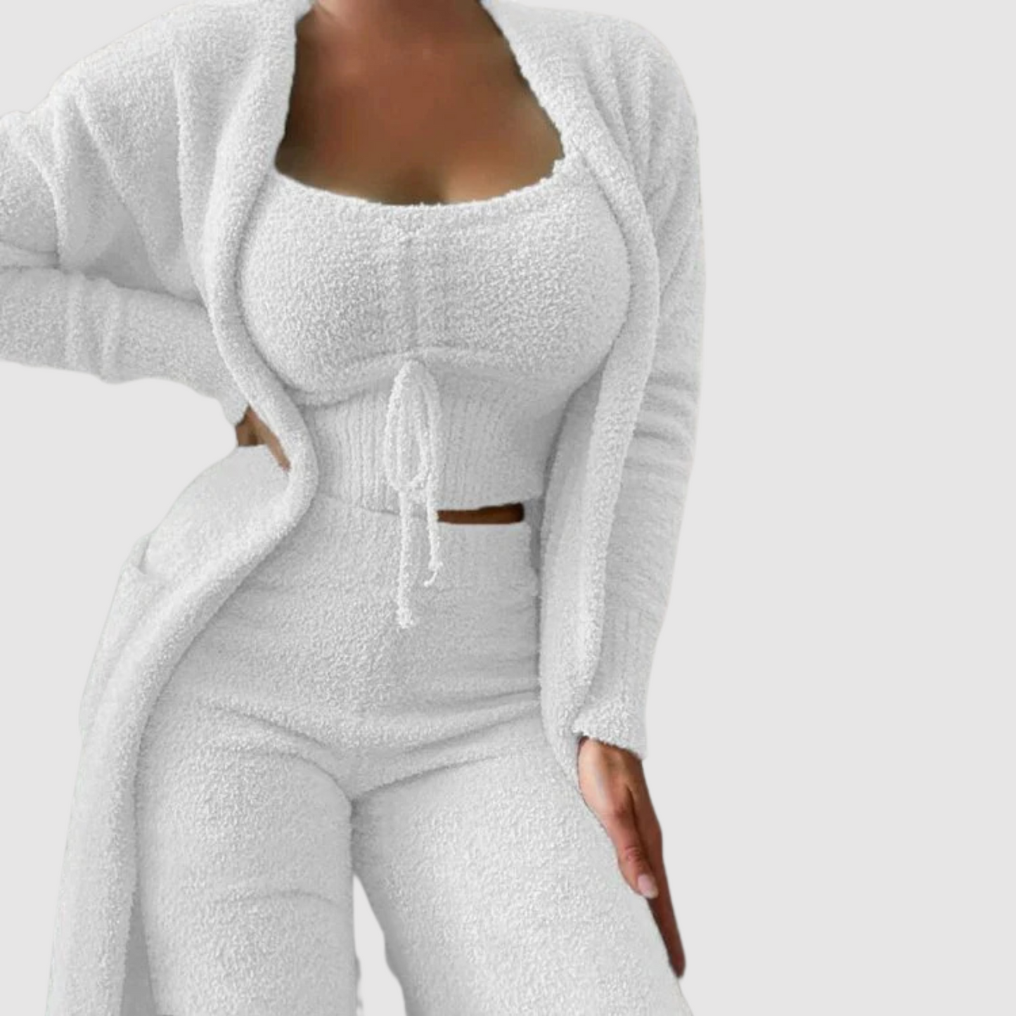 Damen Pyjama Set 3 Teile Comfort