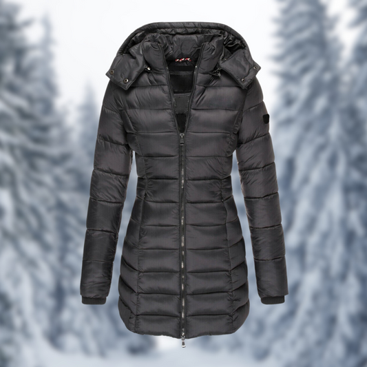 Warmes Winterkleid Damen Jacke - IdealeKleiden