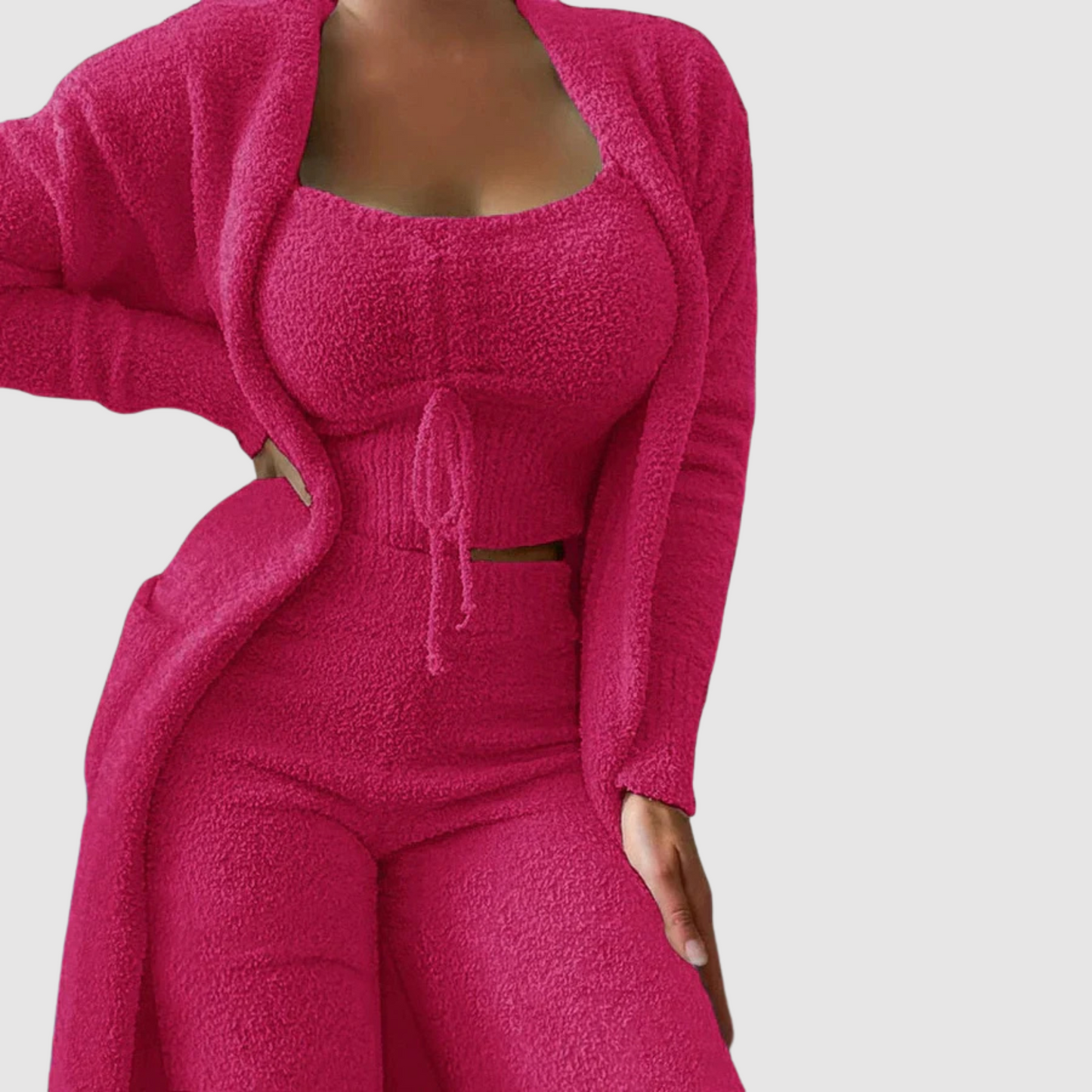 Damen Pyjama Set 3 Teile Comfort