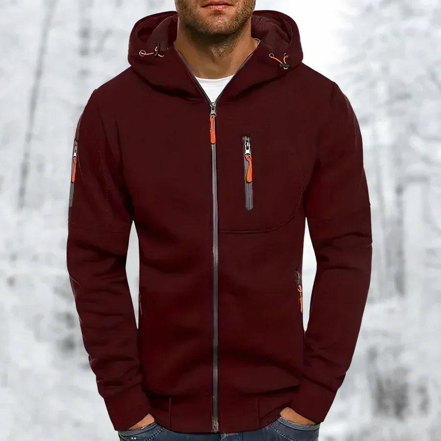 Männer Kapuzenjacke Sportlich Modern