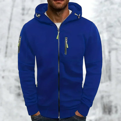 Männer Kapuzenjacke Sportlich Modern