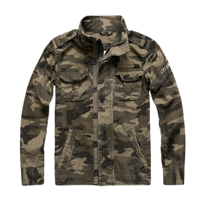 Retro Jeansjacke Vieltaschig Vintage Style