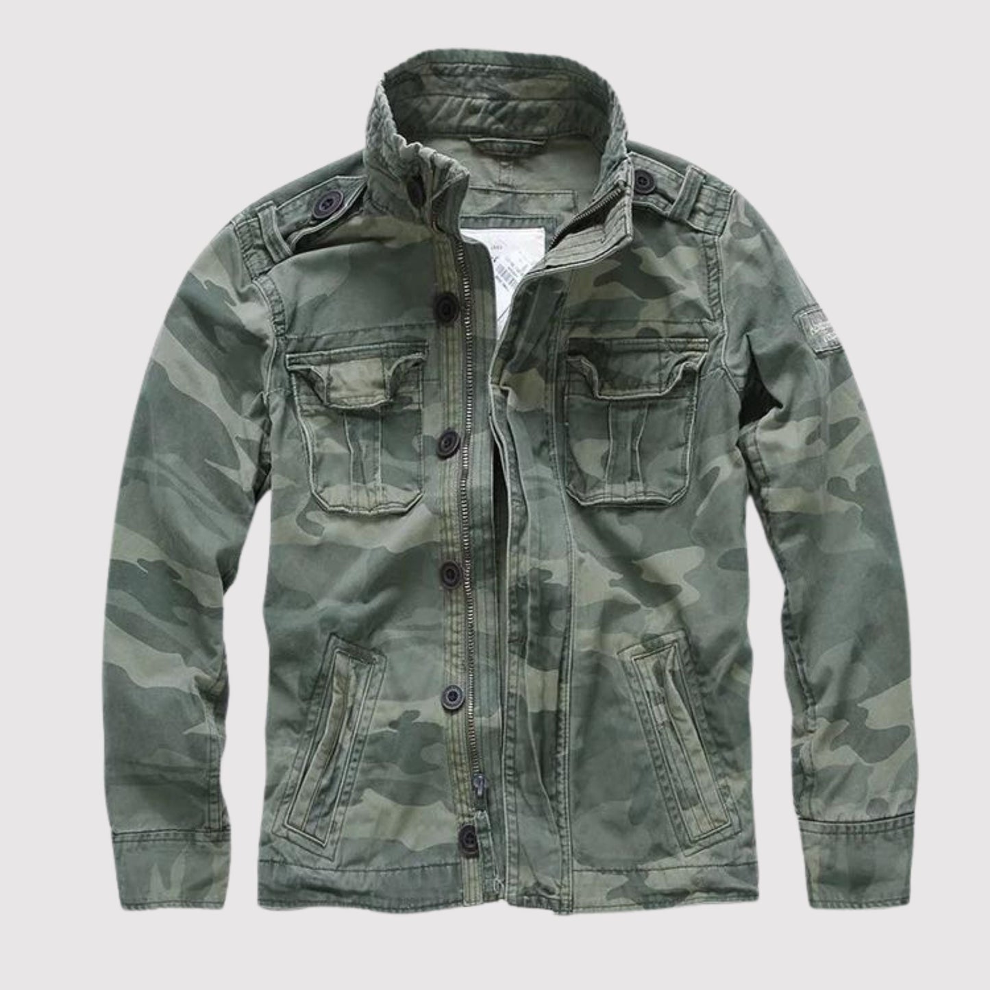 Retro Jeansjacke Vieltaschig Vintage Style