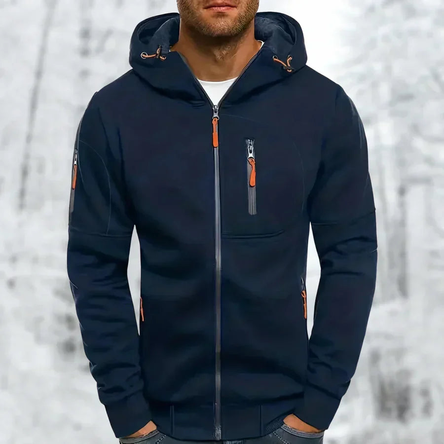 Männer Kapuzenjacke Sportlich Modern