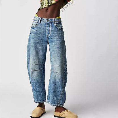 Retro-Jeans Damen Relaxed Fit
