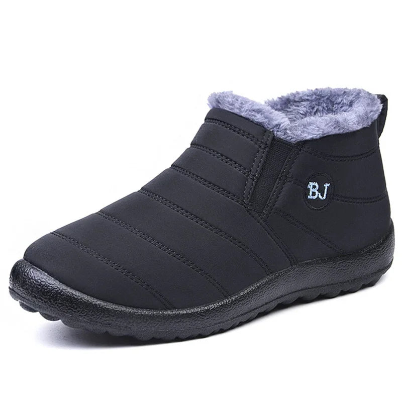 Warme Stiefeletten Gequiltet Wasserdicht Plüsch Innensohle