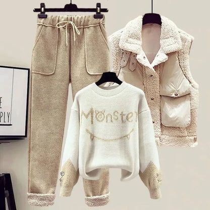 Elegante Winterkleidung Damen Dreiteiler