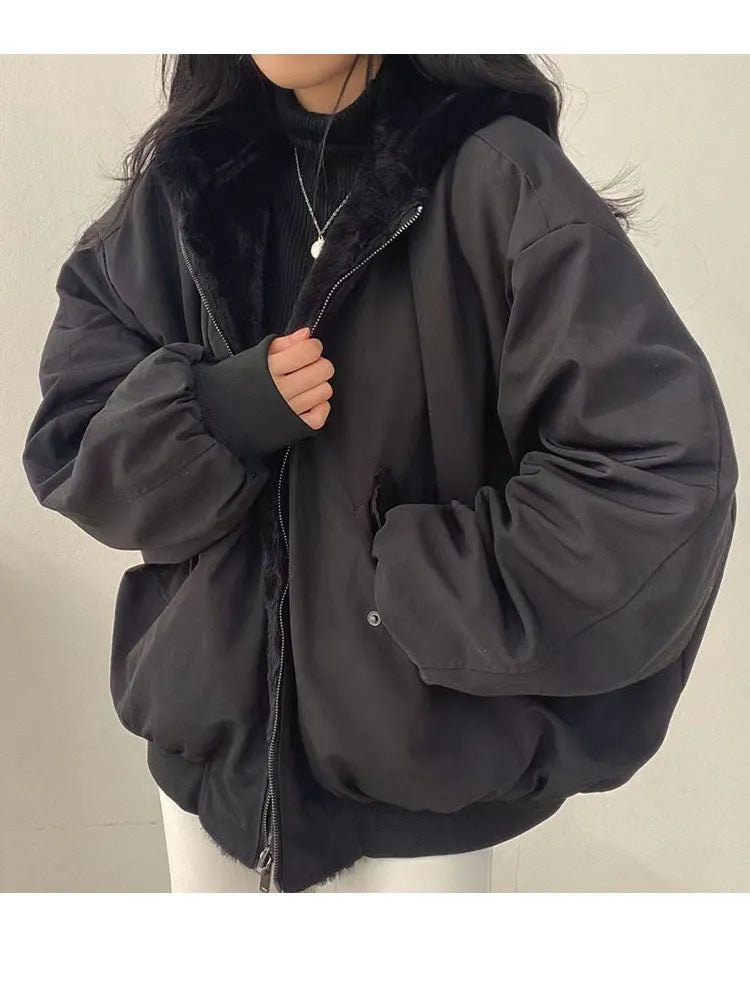 Damen Winterjacke Langärmlig Wärme