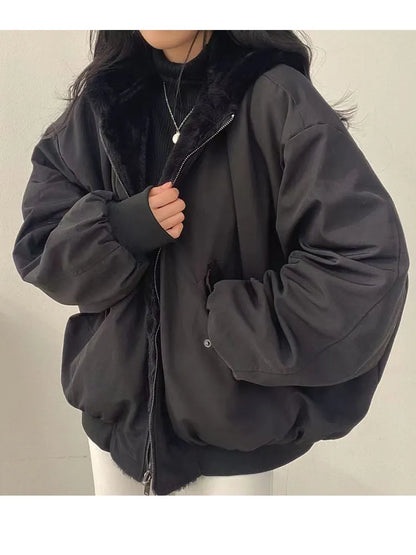 Damen Winterjacke Langärmlig Wärme
