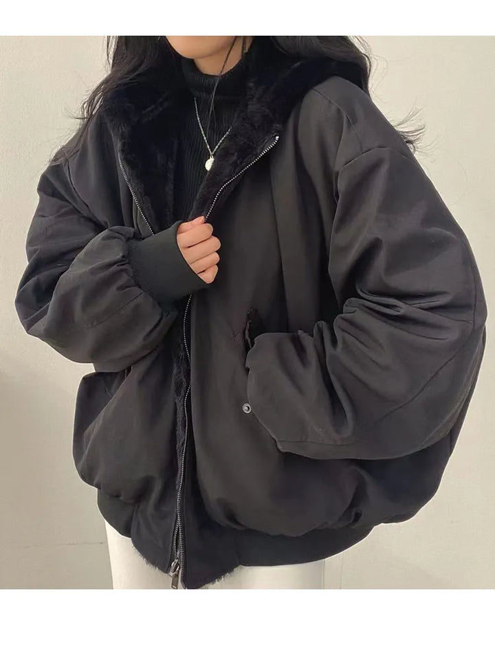 Damen Winterjacke Langärmlig Wärme