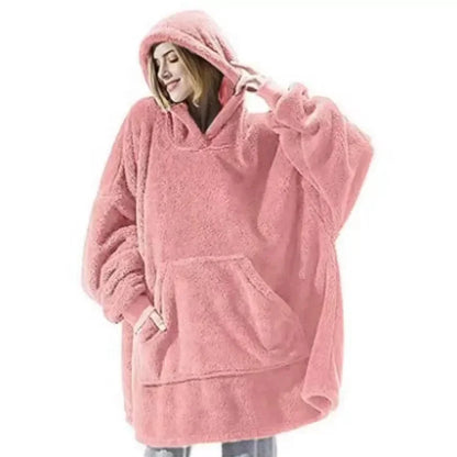 Großer Flanell Hoodie für Herren Damen