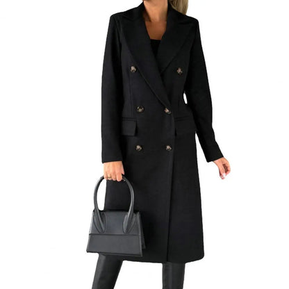 Herbst Mantel Frauen Elegant Lang