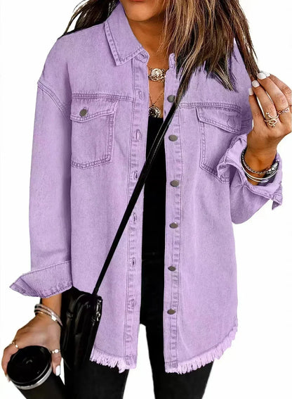 Modisches Denim-Jackett Damen