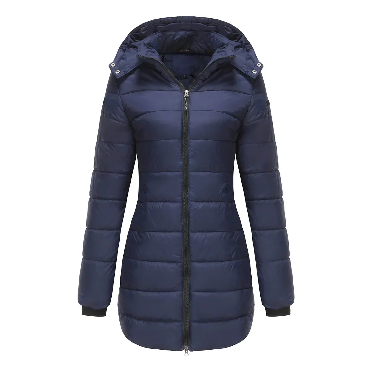 Winter-Puffermantel Damen Warm Kapuze